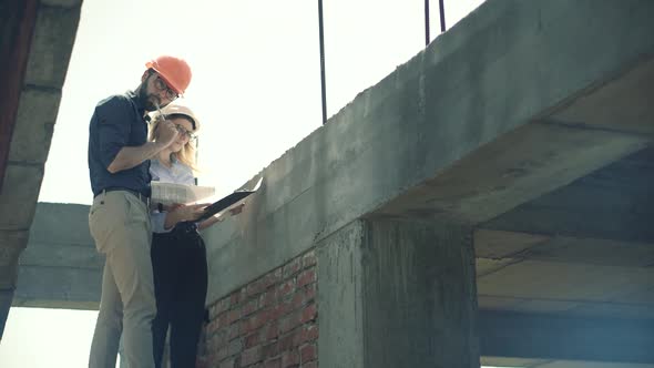 Real Estate Building Project Architect.Builder Constructor Read Blueprints.Civil Engineer Architect. alt