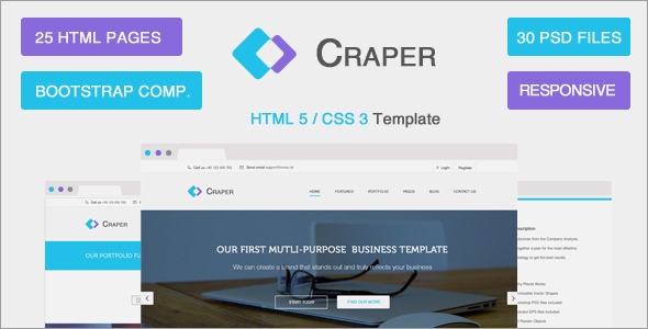 Craper - Responsive - ThemeForest 7485107