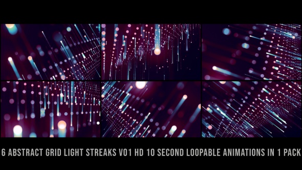 Abstract Grid Light Streaks V01