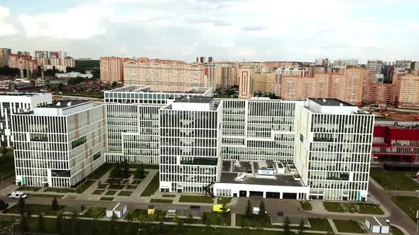 Flight Over the Main Covid Hospital in Russia
