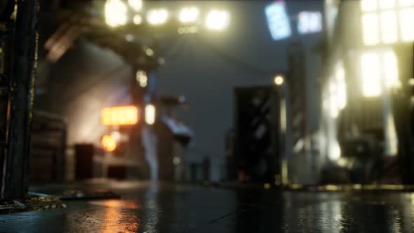 City Streets In The Rain At Night alt