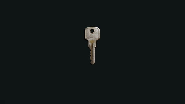 House Keys On A Black Background