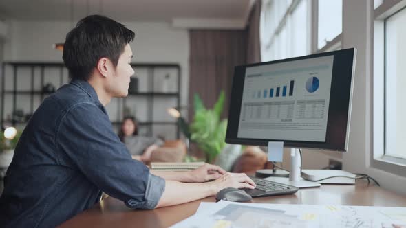 asian marry couple mature adult business owner entrepreneur working together alt