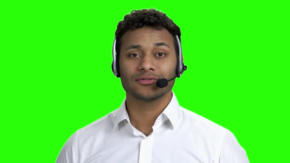 Male Technical Support Operator in Headset alt