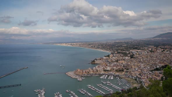 castellammare del golfo coast sicily italy port harbour alt