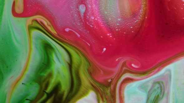 Colorful Liquid Ink Colors Blending Burst Swirl Fluid 94
