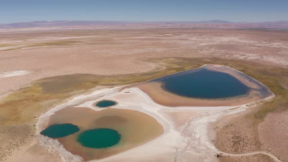 San Pedro De Atacama, Antofagasta, Chile, Desert, Andes Cejar Lagoon and Eyes of the Salar