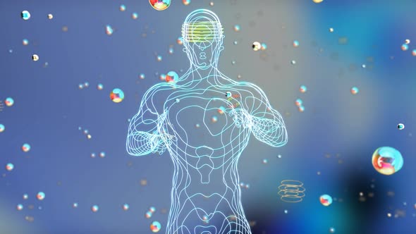 4K 3D motion design concept of the metaverse alt