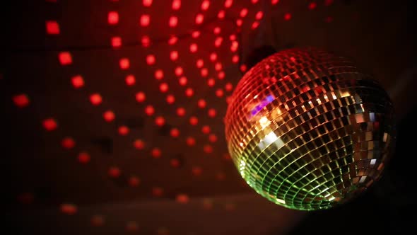 Spinning disco ball