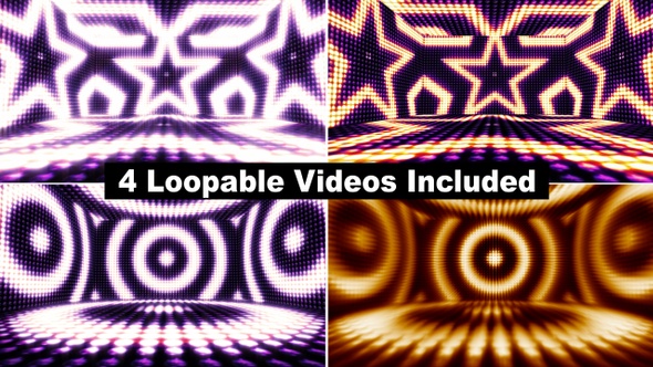 Stars and Circles LED Lights Package (4 Videos) alt