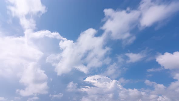 Cloud time lapse nature background.Nature view time lapse clouds and blue sunny sky alt