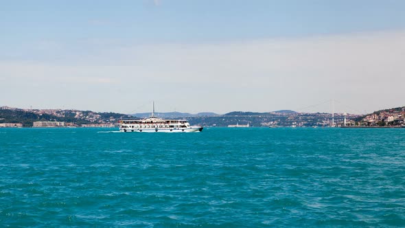Istanbul Turkey Timelapse on the Bosphorus Strait alt