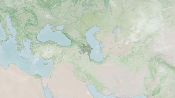 Globe Map of Azerbaijan with a label alt