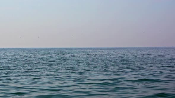 Blue Ocean Waves And Clear Horizon alt