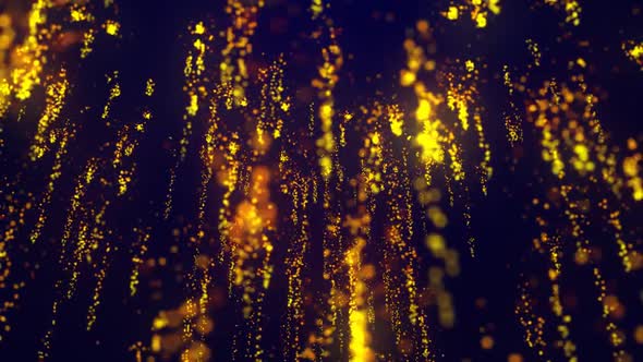 Particles Gold Disco Background
