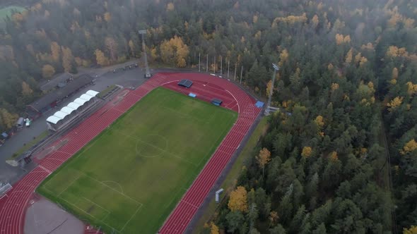 Aerial View of Soccer Field