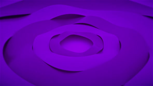 Wavy 3d Circle Purple Background