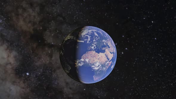 Earth And Milky Way Galaxy alt