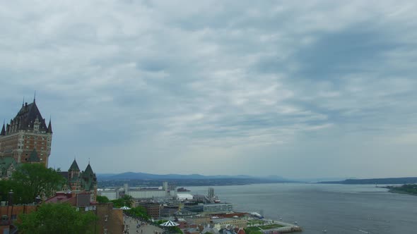 Saint Lawrence River and Chateau Frontenac alt