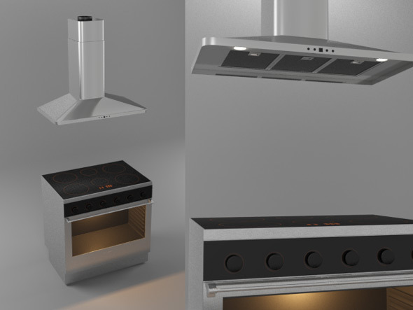 Stove and Kitchen - 3Docean 7710507