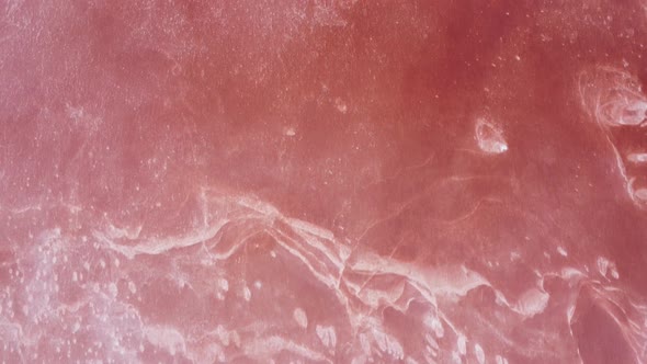 Aerial View Top View View of the Pink Salt Lake Texture alt