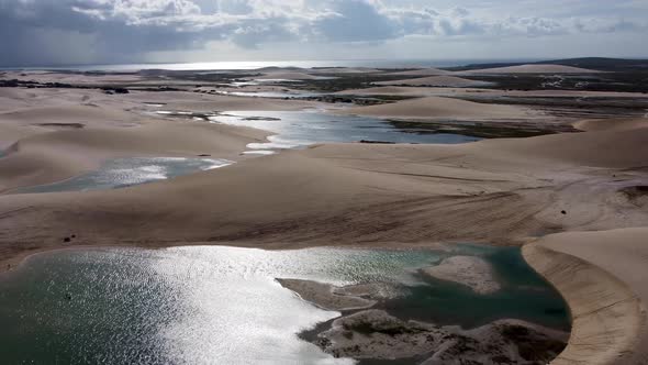 Jericoacoara Brazil. Tropical scenery for vacation travel at northeast Brazil. alt