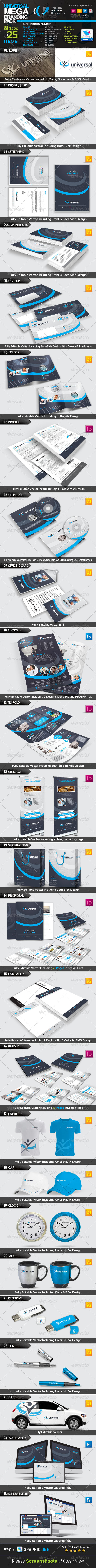 Universal_Mega Branding Pack - Stationery Print Templates