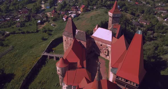Corvin Castle In Transylvania, Romania alt