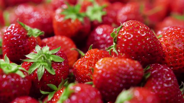 Strawberries Red Juicy Ripe Berries Closeup alt