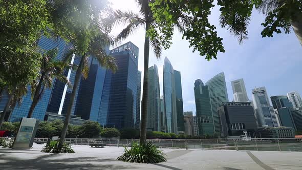 Marina Bay and Skyscrapers of Singapore