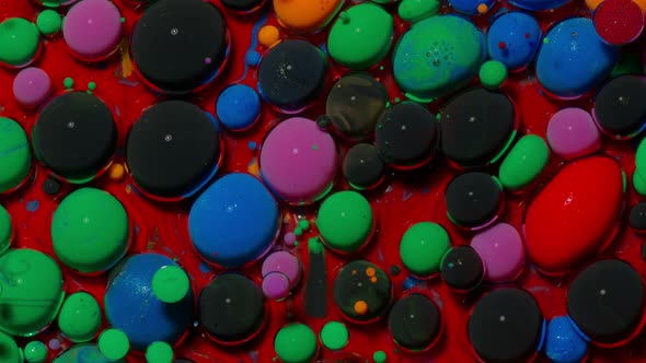 Colorful Green Black Bubbles Surface Wallpaper Themes Background Multicolor Space Universe Concept alt