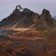 Drone Over Landscape With Vestrahorn Mountain - VideoHive Item for Sale
