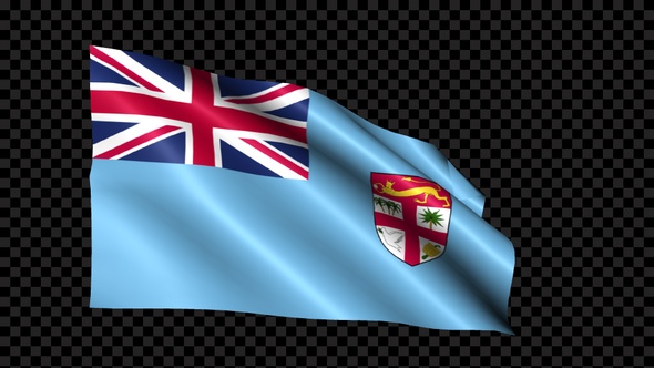 Fiji Flag Blowing In The Wind alt