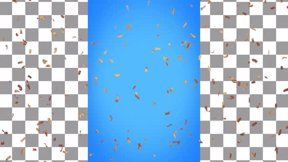 Confetti Animation on Transparent Background 4K alt
