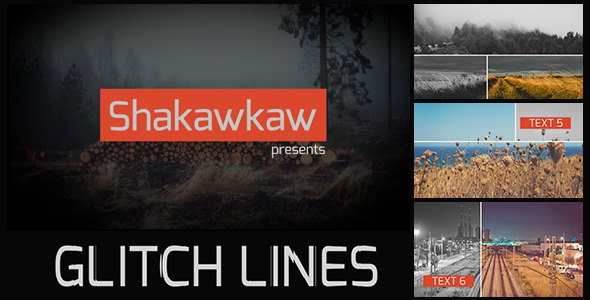 Glitch Lines Slideshow - VideoHive 7730766