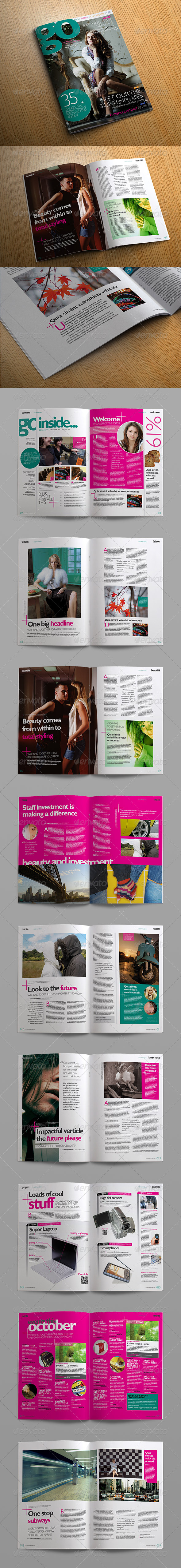 Go Creativity Magazine - Magazines Print Templates