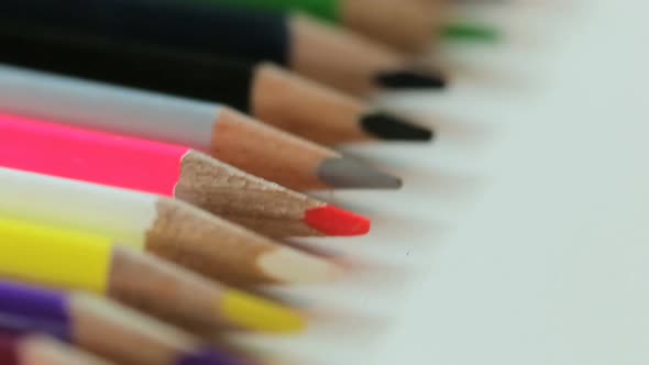 Color Pencils on White Table alt