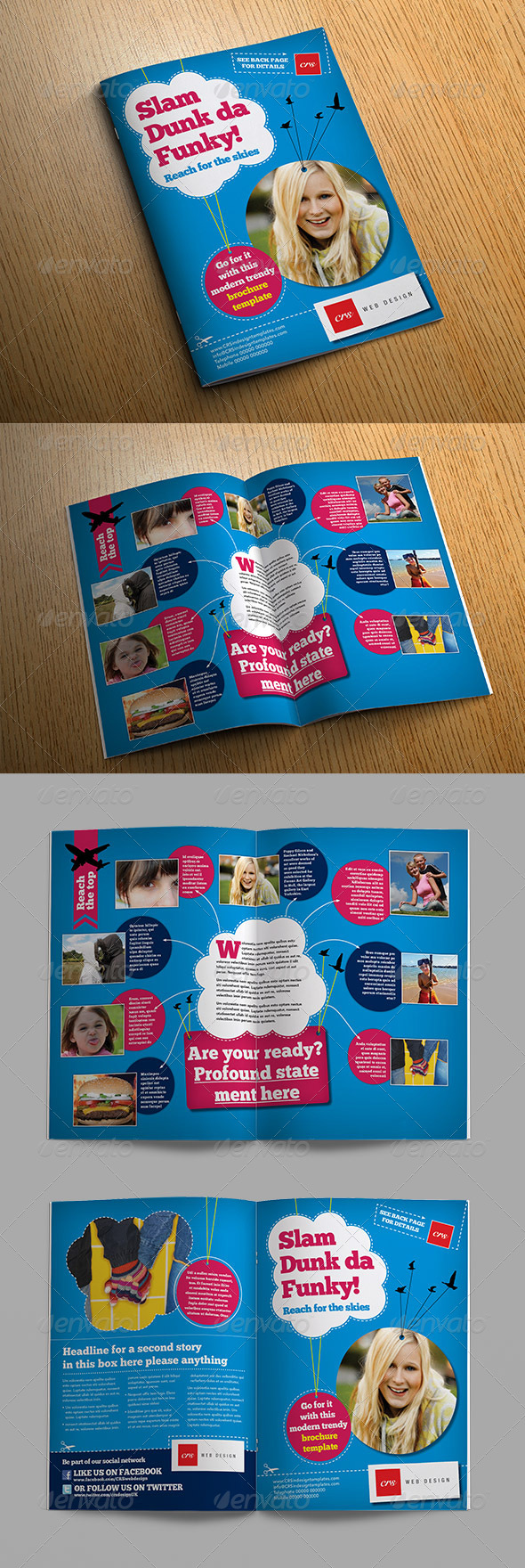 Funky Brochure Template - Informational Brochures