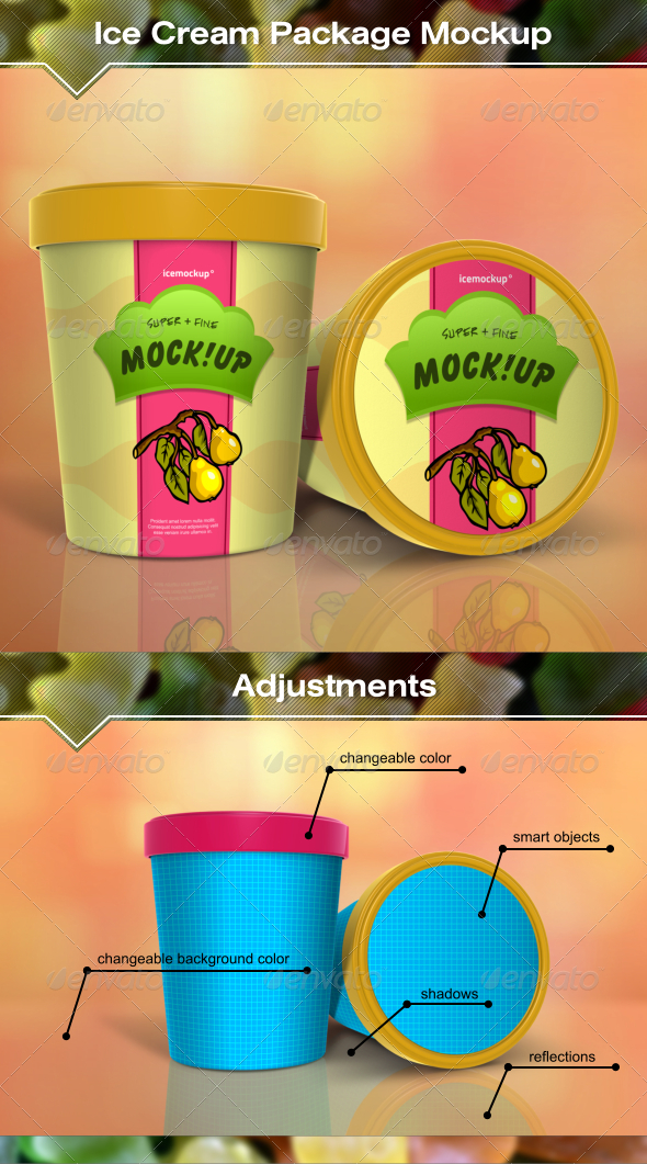 Download Ice Cream Package Mockup by Fusionhorn | GraphicRiver