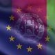 EU Afghanistan Flag Loop Background 4K