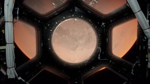 Mars view Spaceship Window - 2