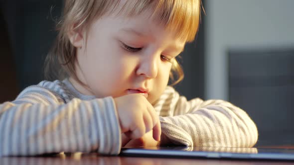 The Child Using Digital Device