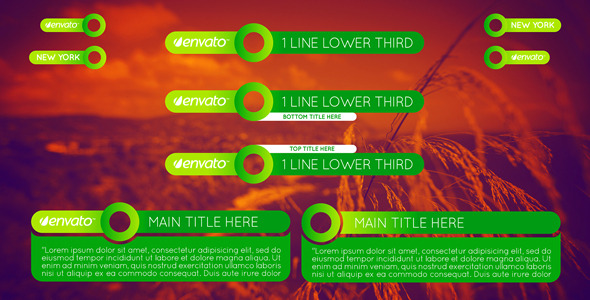 Colorful Lower Thirds - VideoHive 7687484