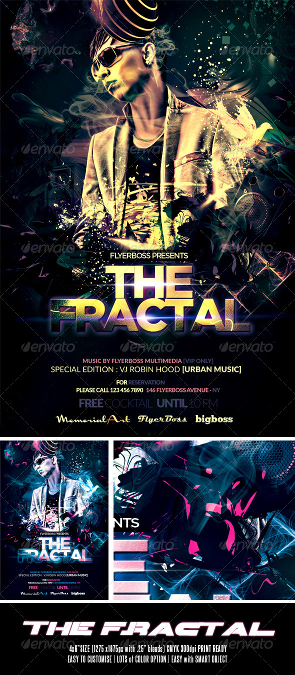 The Fractal Flyer - Events Flyers