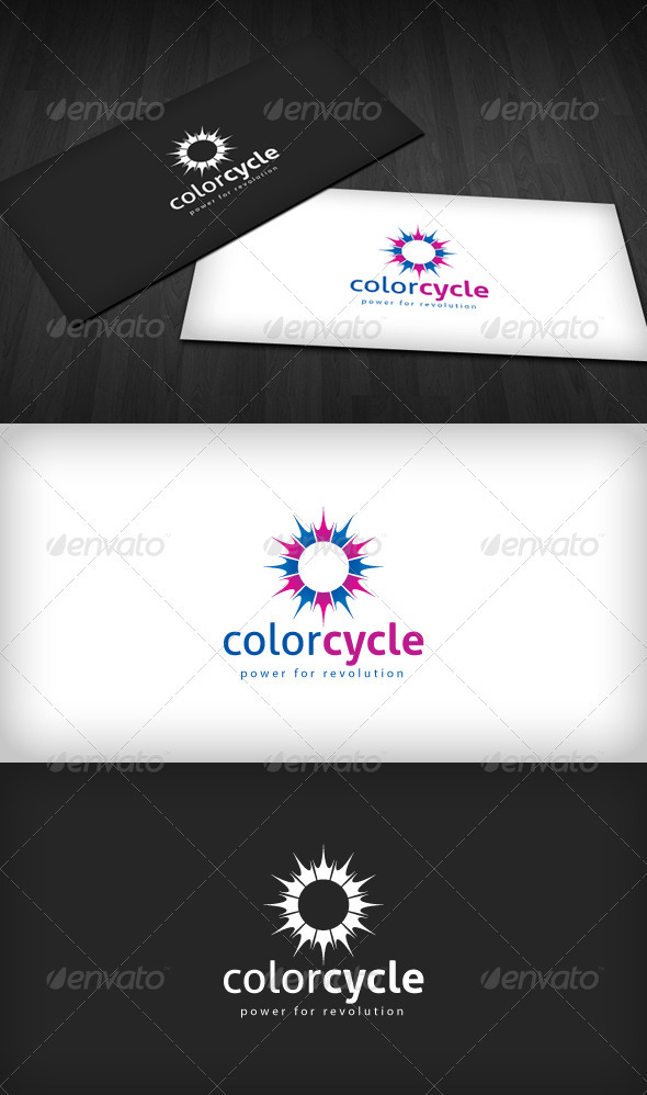 Color Cycle Logo - Vector Abstract