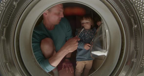 Dad Sings Song Wrench Board Washing Machine Drum alt