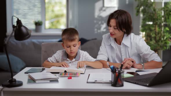 Boy with Tutor at Home