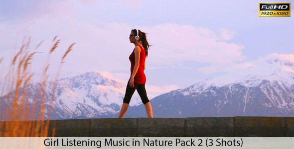 Girl Listening Music alt