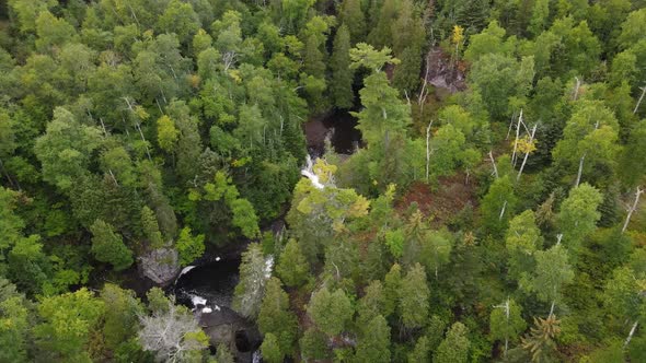 superior national forest in northern minnesota aerial view, threes alt