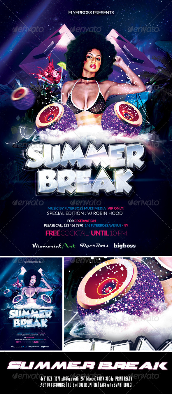 Summer Break Flyer - Events Flyers